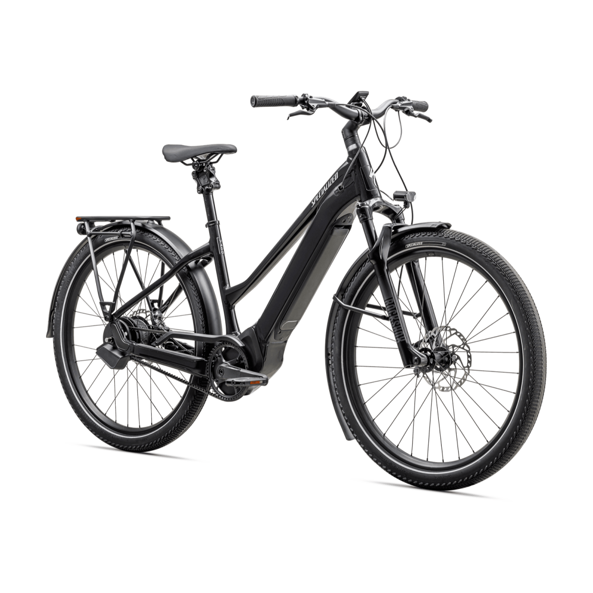 Specialized Turbo Vado 5.0 IGH Step-Through elektriskais velosipēds | Castblack - Satin Silver Reflective