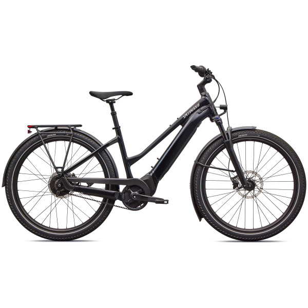 Specialized Turbo Vado 4.0 IGH Step-Through elektriskais velosipēds | Gloss Castblack - Satin Silver Reflective