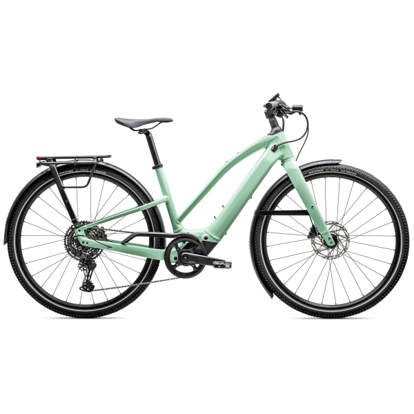 Specialized Turbo Vado SL 2 4.0 Step-Through elektrovelosipēds | Gloss Oasis - Dune White Frost