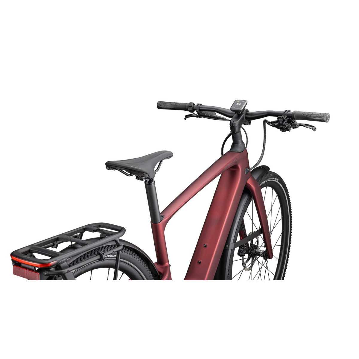 Specialized Turbo Vado SL 2 6.0 EQ Carbon elektrovelosipēds | Satin Red Sky - Red Onyx Frost