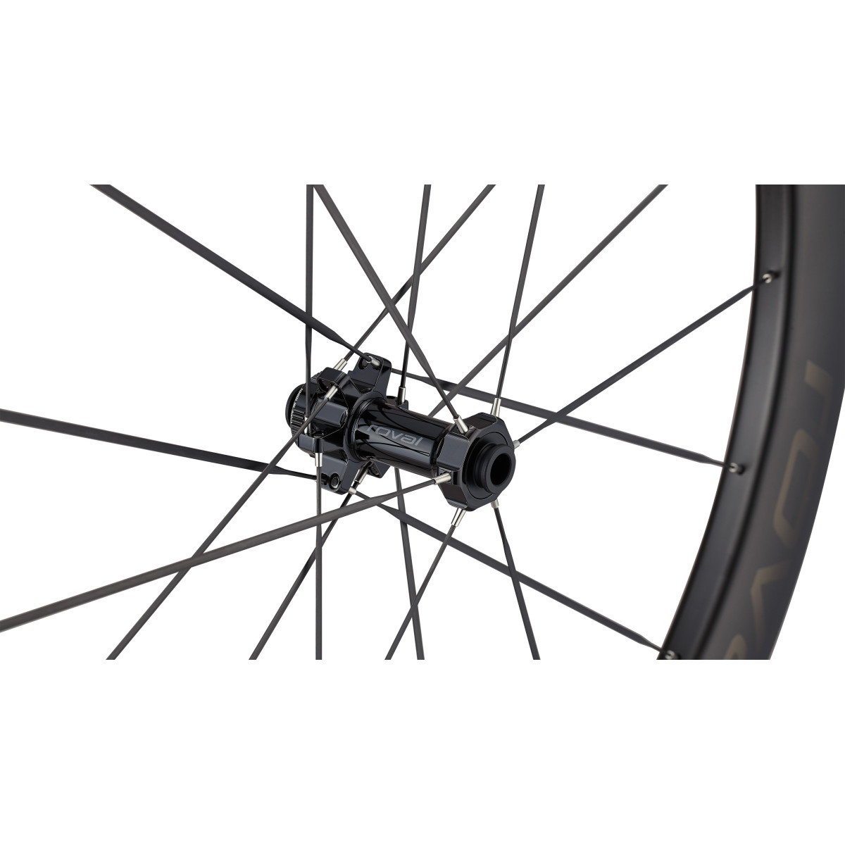 Roval Terra Aero CLX oglekļa priekšējais ritenis | Satin Carbon - Gloss Black
