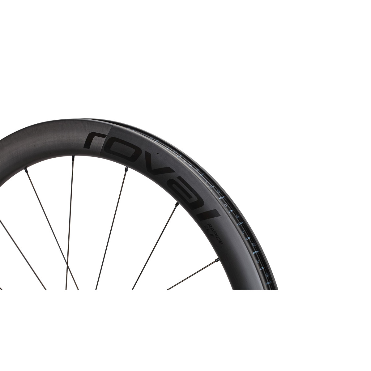 Roval Rapide CL III Carbon aizmugurējais ritenis | Satin Carbon - Gloss Black