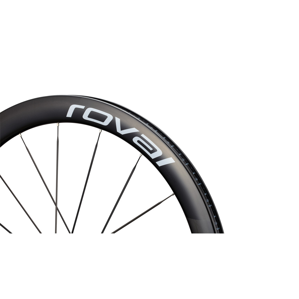 Roval Rapide CLX III Carbon priekšējais ritenis | Gloss Carbon - Gloss White