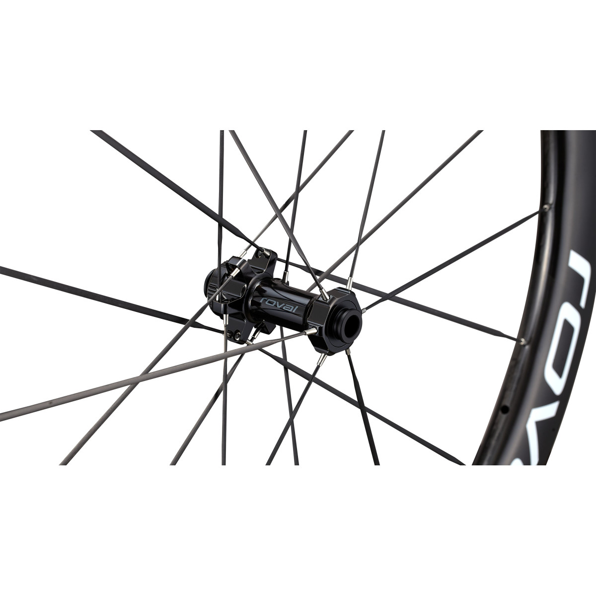 Roval Rapide CLX III Carbon priekšējais ritenis | Gloss Carbon - Gloss White