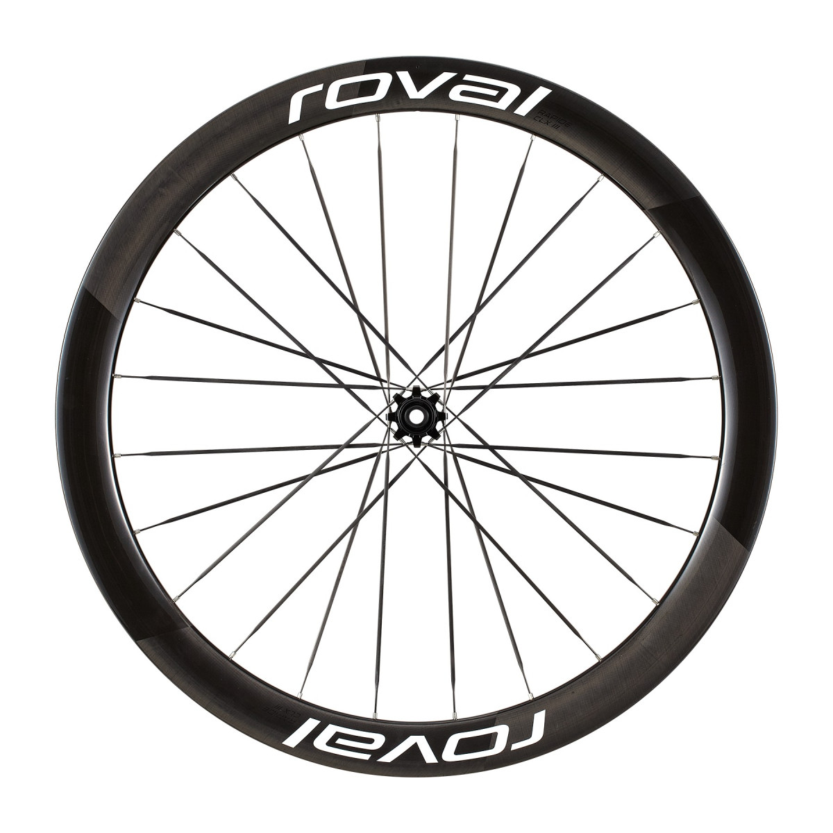 Roval Rapide CLX III Carbon aizmugurējais ritenis | Gloss Carbon - Gloss White