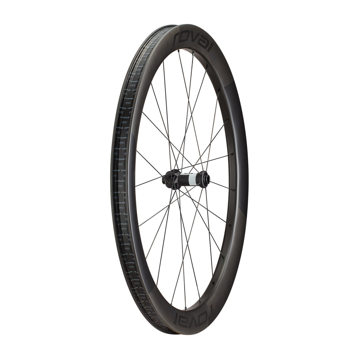 Roval Terra Aero CL karbona priekšējais ritenis | Satin Carbon - Gloss Black