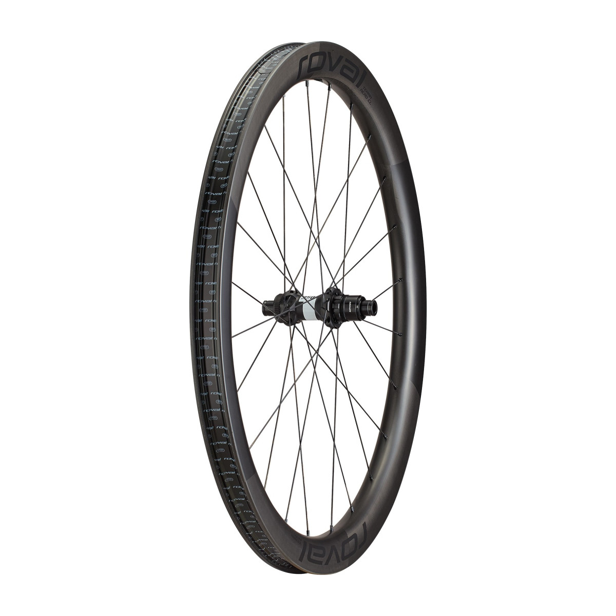 Roval Terra Aero CL karbona aizmugurējais ritenis | Satin Carbon - Gloss Black