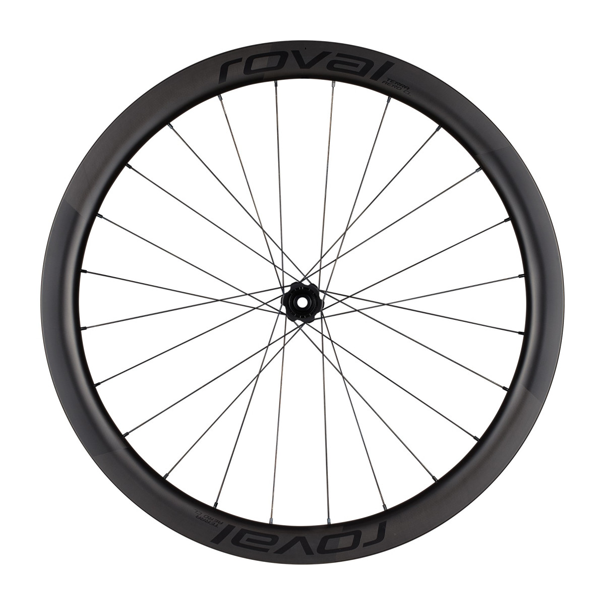 Roval Terra Aero CL karbona aizmugurējais ritenis | Satin Carbon - Gloss Black