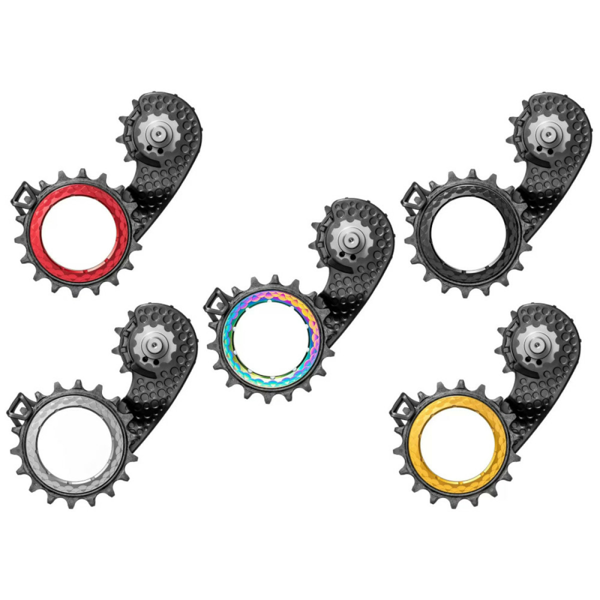 absoluteBlack HOLLOWcage® DuraAce 9250 Carbon Ceramic Oversized Derailleur Pulley Cage | Black