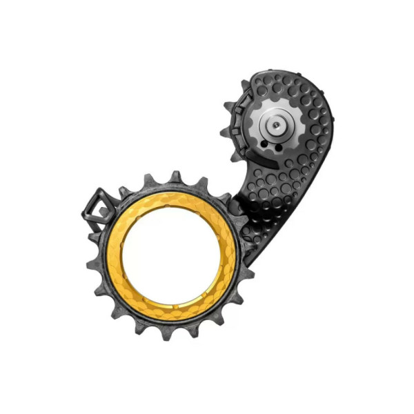 absoluteBlack HOLLOWcage® DuraAce 9250 Carbon Ceramic Oversized Derailleur Pulley Cage | Zelts