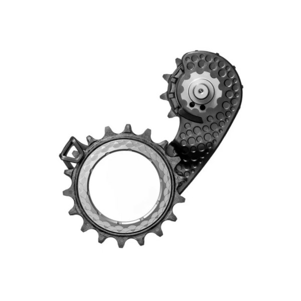 absoluteBlack HOLLOWcage® DuraAce 9250 Carbon Ceramic Oversized Derailleur Pulley Cage | Titanium