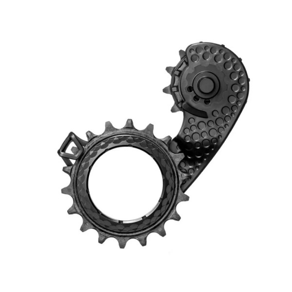 absoluteBlack HOLLOWcage® Shimano 9100/8000 Carbon Ceramic Oversized Derailleur Pulley Cage | Black absoluteBlack HOLLOWcage® Shimano 9100/8000 Carbon Ceramic Oversized Derailleur Pulley Cage | Black