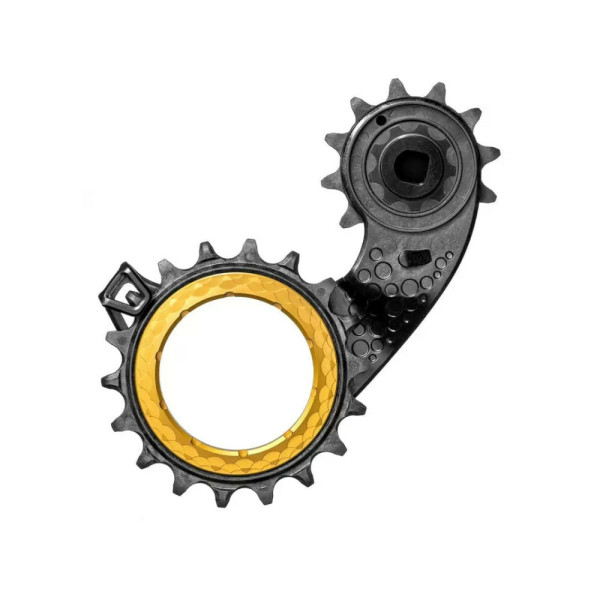 absoluteBlack HOLLOWcage® SRAM eTap AXS Carbon Ceramic Oversized Derailleur Pulley Cage | Zelts absoluteBlack HOLLOWcage® SRAM eTap AXS Carbon Ceramic Oversized Derailleur Pulley Cage | Zelts