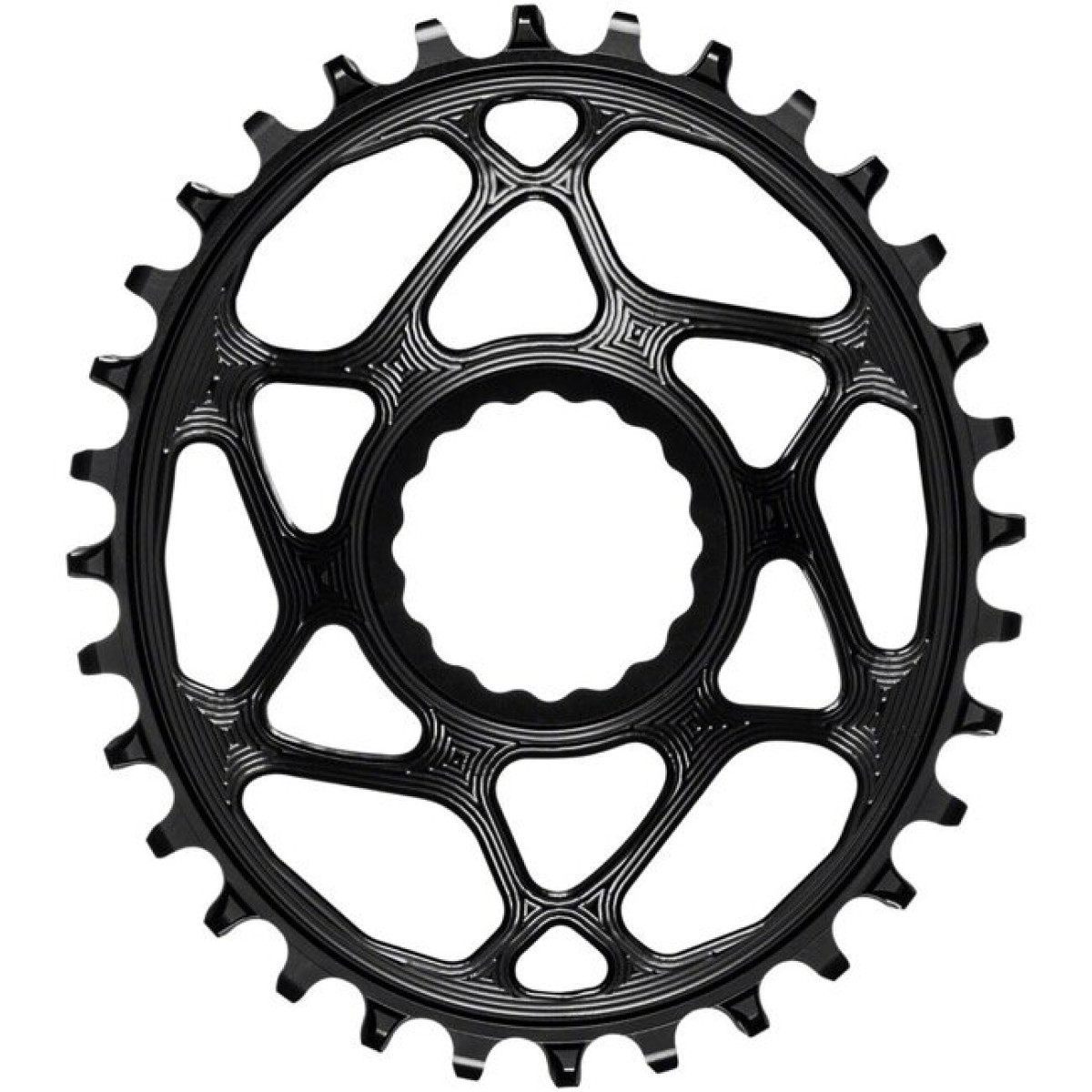 AbsoluteBlack RaceFace ovāls zobrats | 6mm nobīde | DM | 1x12/11/10 ātrumu | Black