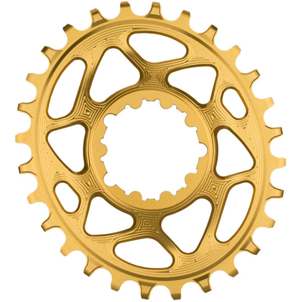 AbsoluteBlack Sram OVAL GXP zobrats | 6 mm nobīde | DM | 1x12/11/10 ātrumu | Zelts