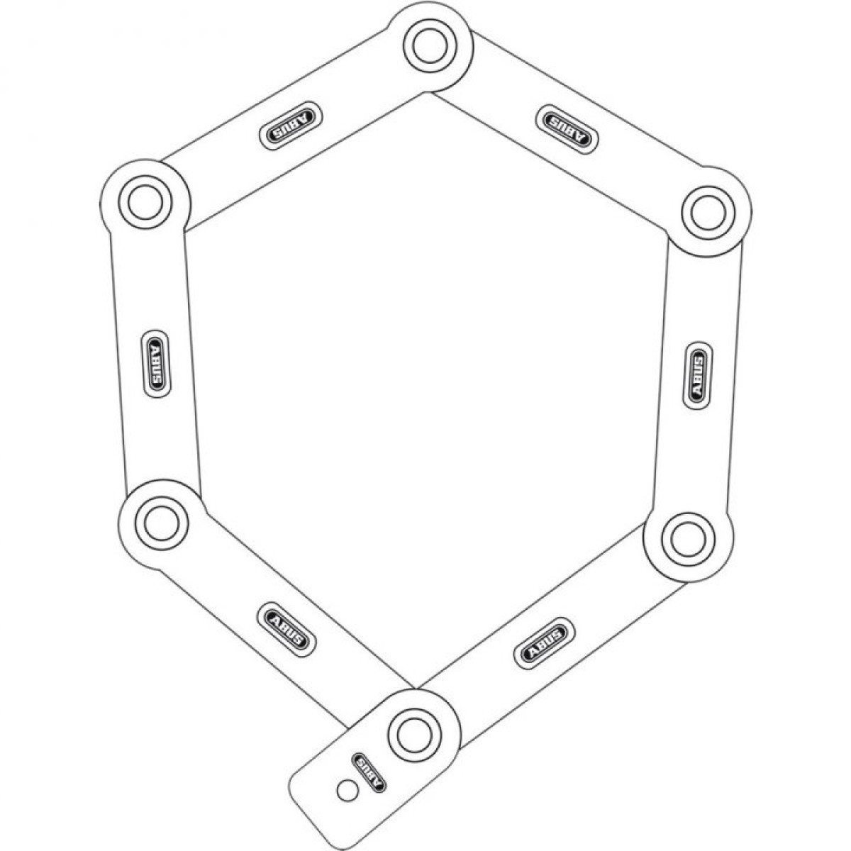 ABUS uGrip BORDO™ 5700C/80 Blue SH locīšanas slēdzene