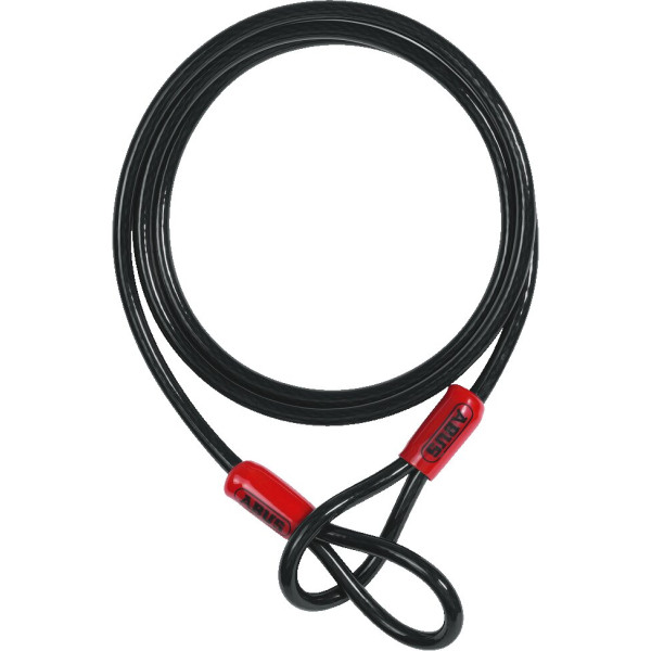 Abus Cobra 10/200 melns tērauda kabelis