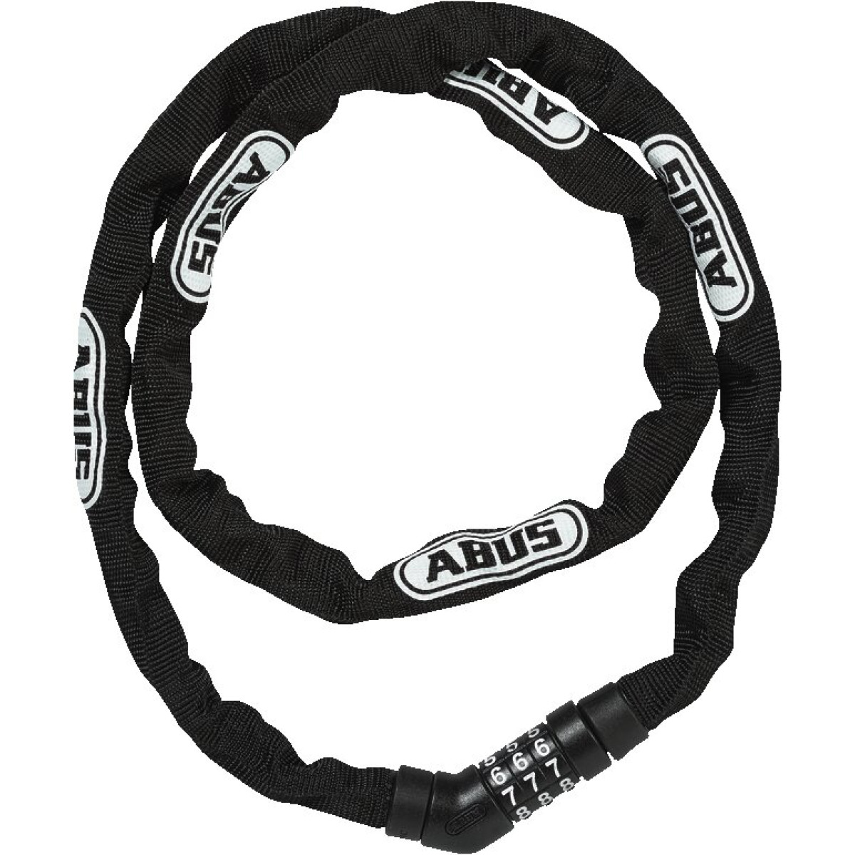 Abus Steel-O-Chain 4804C/110 melna ķēdes slēdzene