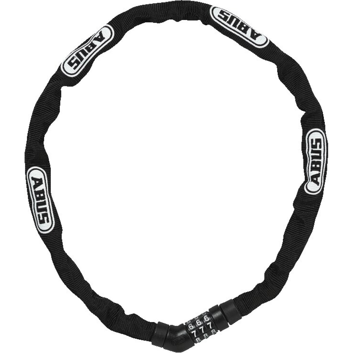 Abus Steel-O-Chain 4804C/75 Melna ķēdes slēdzene