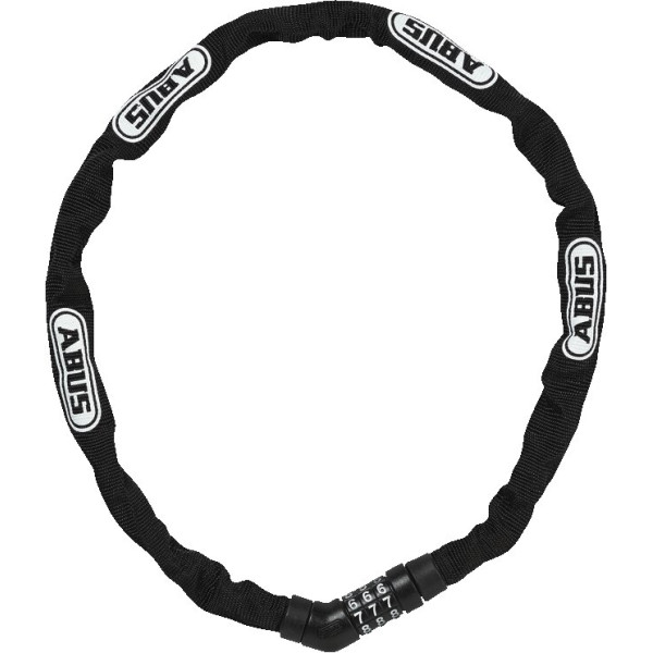 Abus Steel-O-Chain 4804C/75 Melna ķēdes slēdzene
