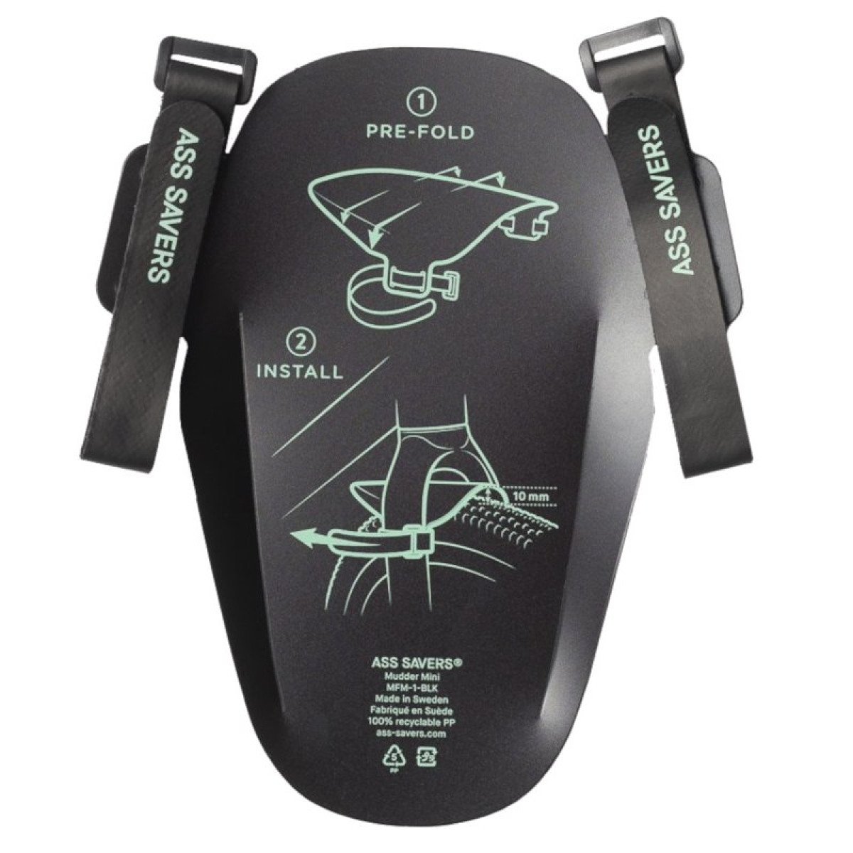 Ass Savers Mudder Mini spārns | Black
