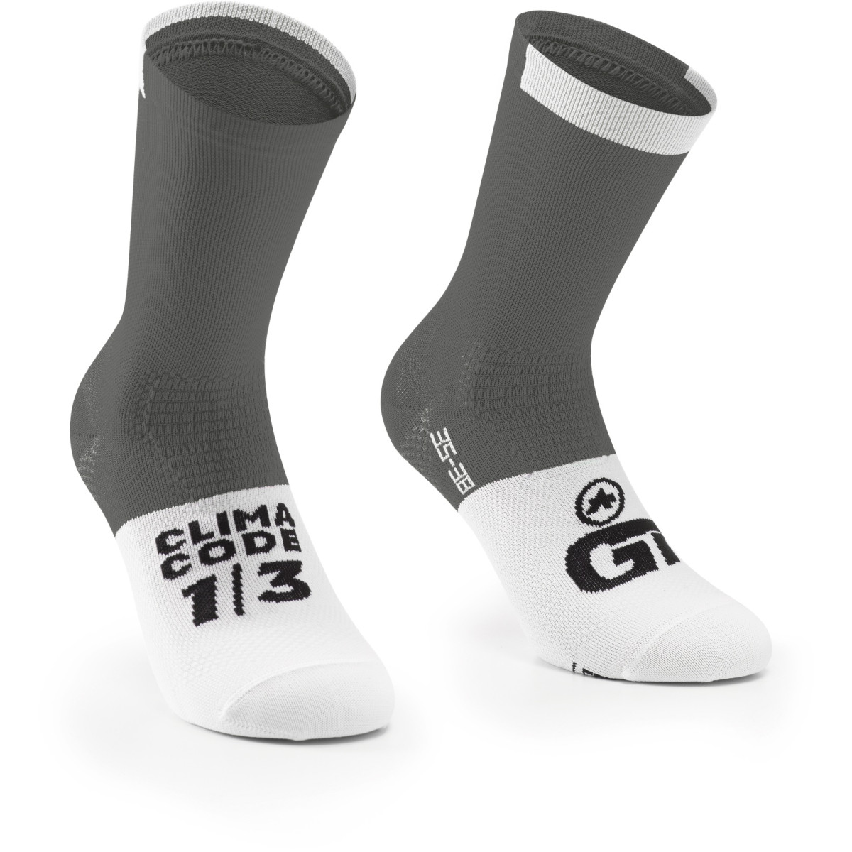 Assos GT c2 zeķes | Rock Grey