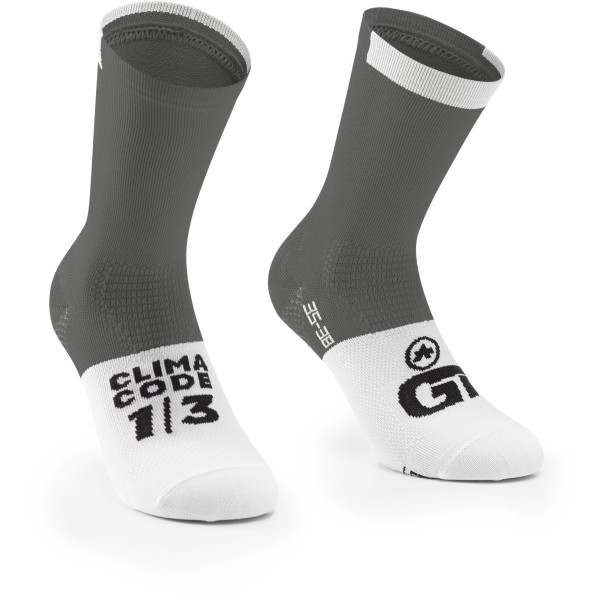Assos GT c2 zeķes | Rock Grey