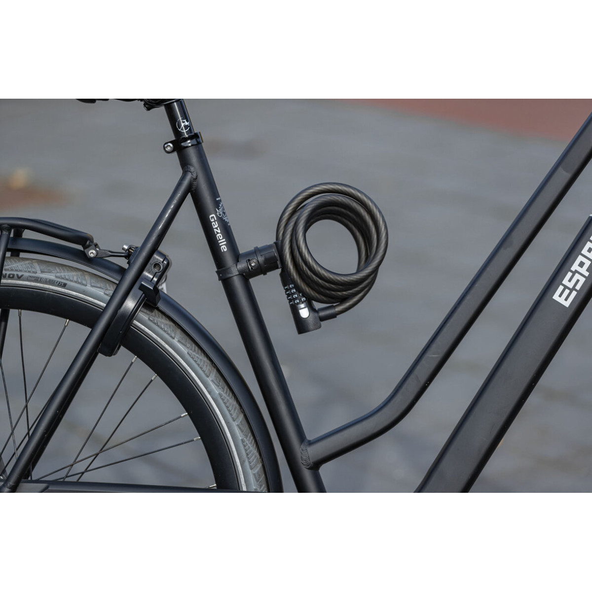 AXA Cable Resolute Code 180/8 Slēdzis | Black