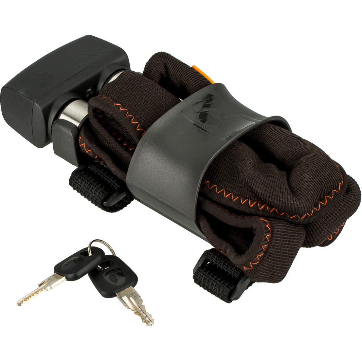 AXA Foldable 800 Key 100/0.8 saliekamā slēdzene | Black