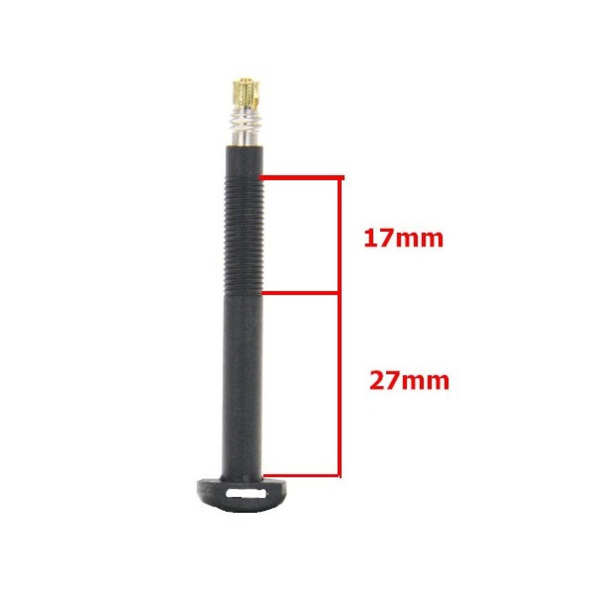 Barbieri Carbon bezkameru ventiļu komplekts | SV 55 mm | 2 gab | Melni