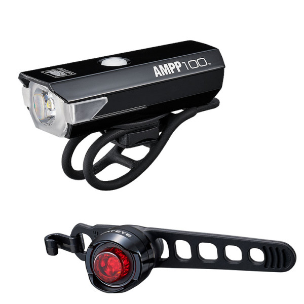 Cat Eye AMPP100 / Orb velosipēdu lukturu komplekts | Micro USB