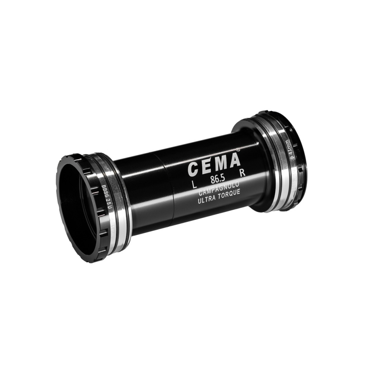 Cema centra gultņi | Campa UT | PressFit BB86-BB92 | Ceramic | Black