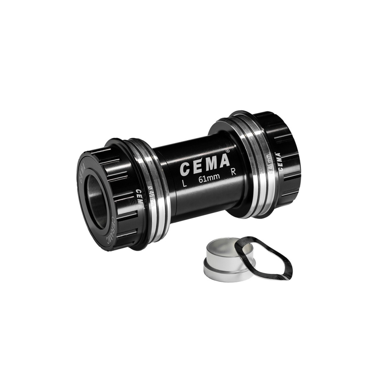 Cema centra gultņi | OSBB SRAM GXP | PressFit BB61 | Ceramic | Black
