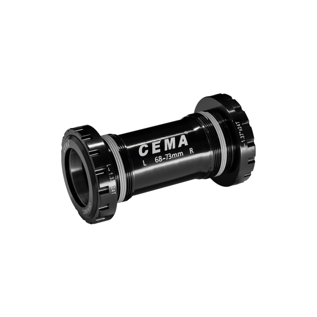 Cema centra gultņi | PRAXIS M30 | BSA 68/73 mm | Nerūsējošais tērauds | Melns