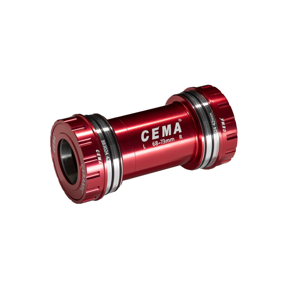 Cema centra gultņi | Shimano | BB30 68/73 mm | Nerūsējošs stiprinājums | Sarkans
