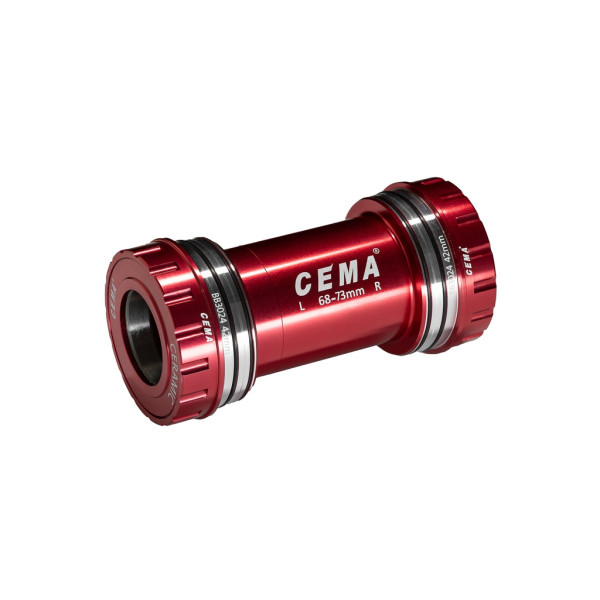 Cema centra gultņi | Shimano | BB30 68/73 mm | Nerūsējošs stiprinājums | Sarkans