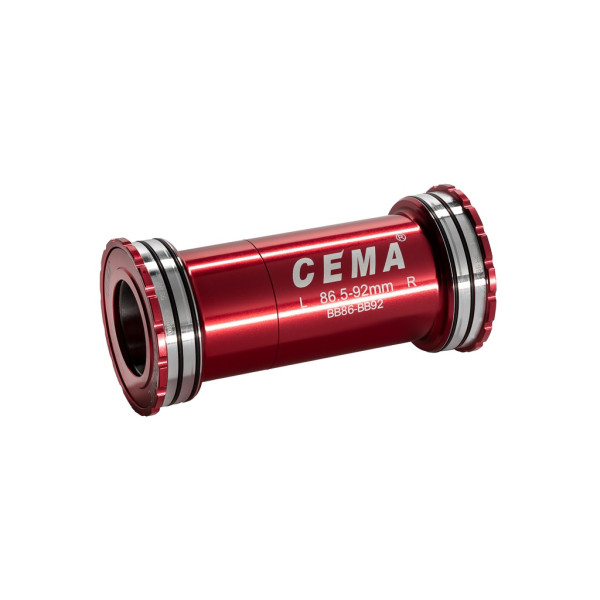 Cema centra gultņi | Shimano | PressFit BB86-BB92 | Nerūsējošais tērauds | Sarkans