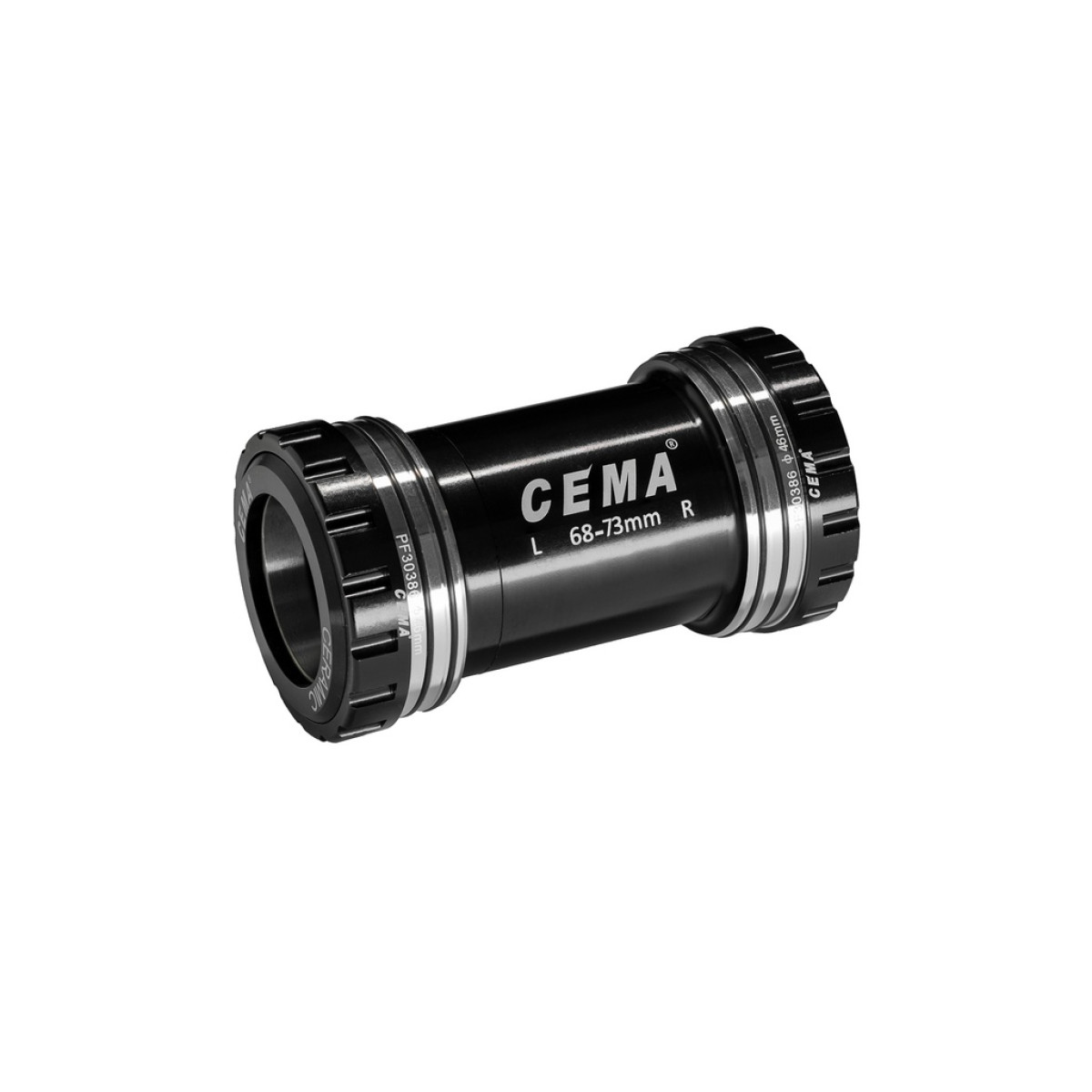 Cema centra gultņi | SRAM DUB | PressFit PF30 68/73 mm | Nerūsējošais tērauds | Melns