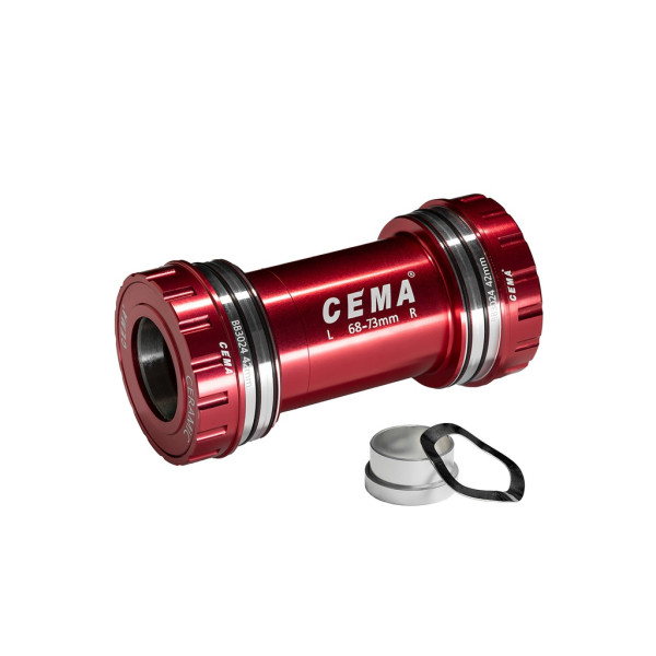 Cema centra gultņi | SRAM GXP | BB30 68/73 mm | Ceramic | Red