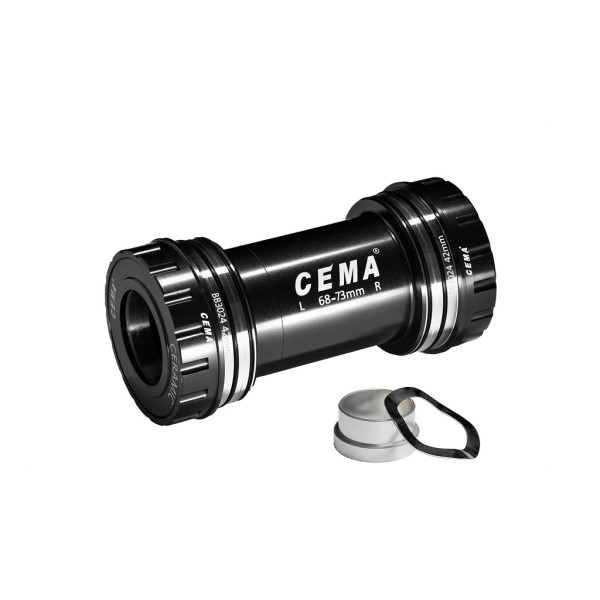 Cema centra gultņi | SRAM GXP | BB30 68/73 mm | Nerūsējošais tērauds | Melns