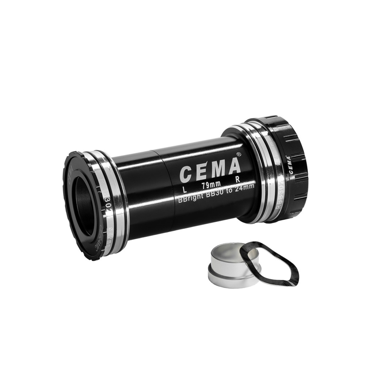 Cema centra gultņi | SRAM GXP | BBright42 79 mm | Nerūsējošais tērauds | Melns
