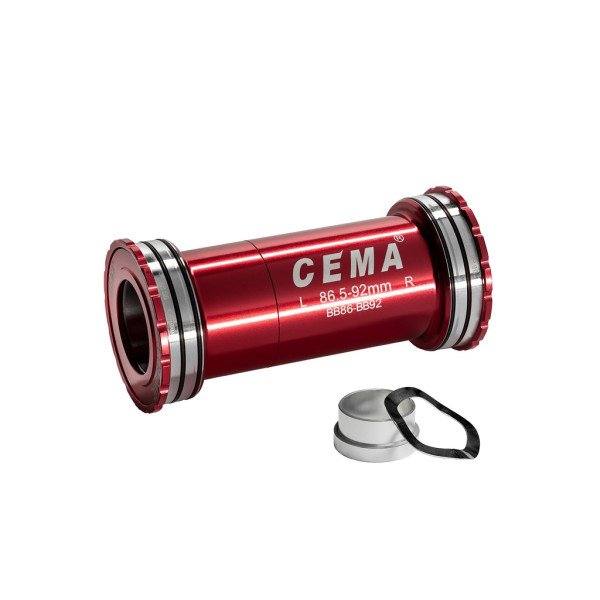 Cema centra gultņi | SRAM GXP | PressFit BB86-BB92 | Ceramic | Red
