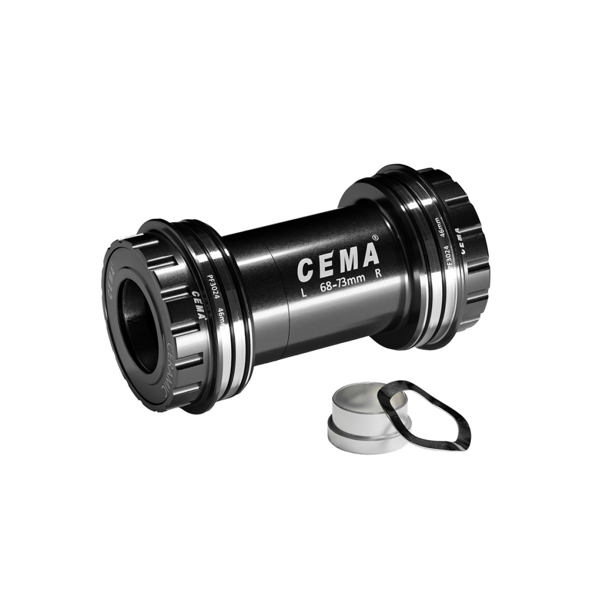Cema centra gultņi | SRAM GXP | PressFit PF30 68/73 mm | Nerūsējošais tērauds | Melns