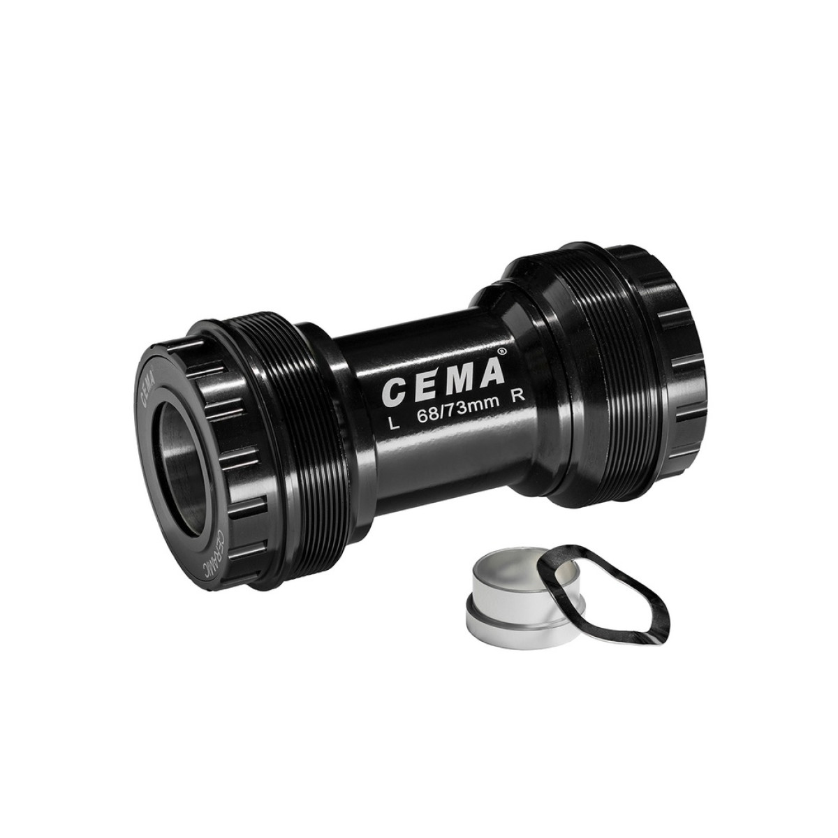 Cema centra gultņi | SRAM GXP | T47 68/73 mm | Nerūsējošais tērauds | Melns