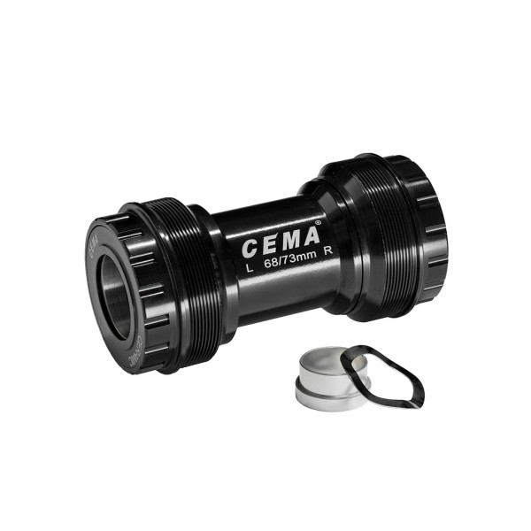 Cema centra gultņi | SRAM GXP | T47 68/73 mm | Nerūsējošais tērauds | Melns