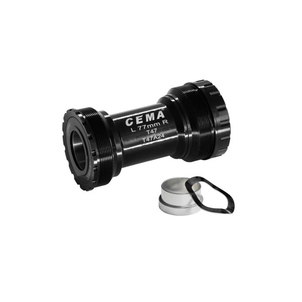 Cema centra gultņi | SRAM GXP | T47A 77 mm | Nerūsējošais tērauds | Melns