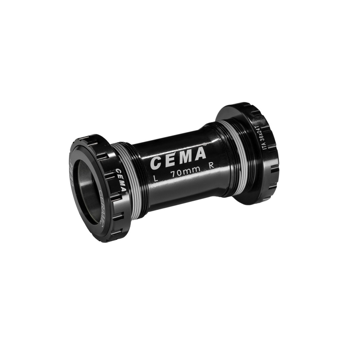 Cema centra gultņi | PRAXIS M30 | ITA 70 mm | Nerūsējošais tērauds | Melns