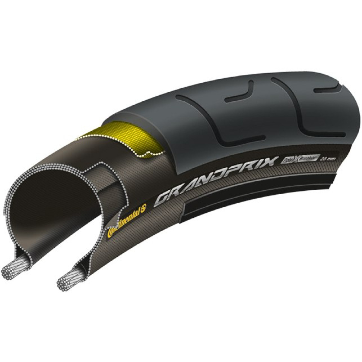 Continental Grand Prix Polybreaker 28" salokāmā riepa | Black - Black