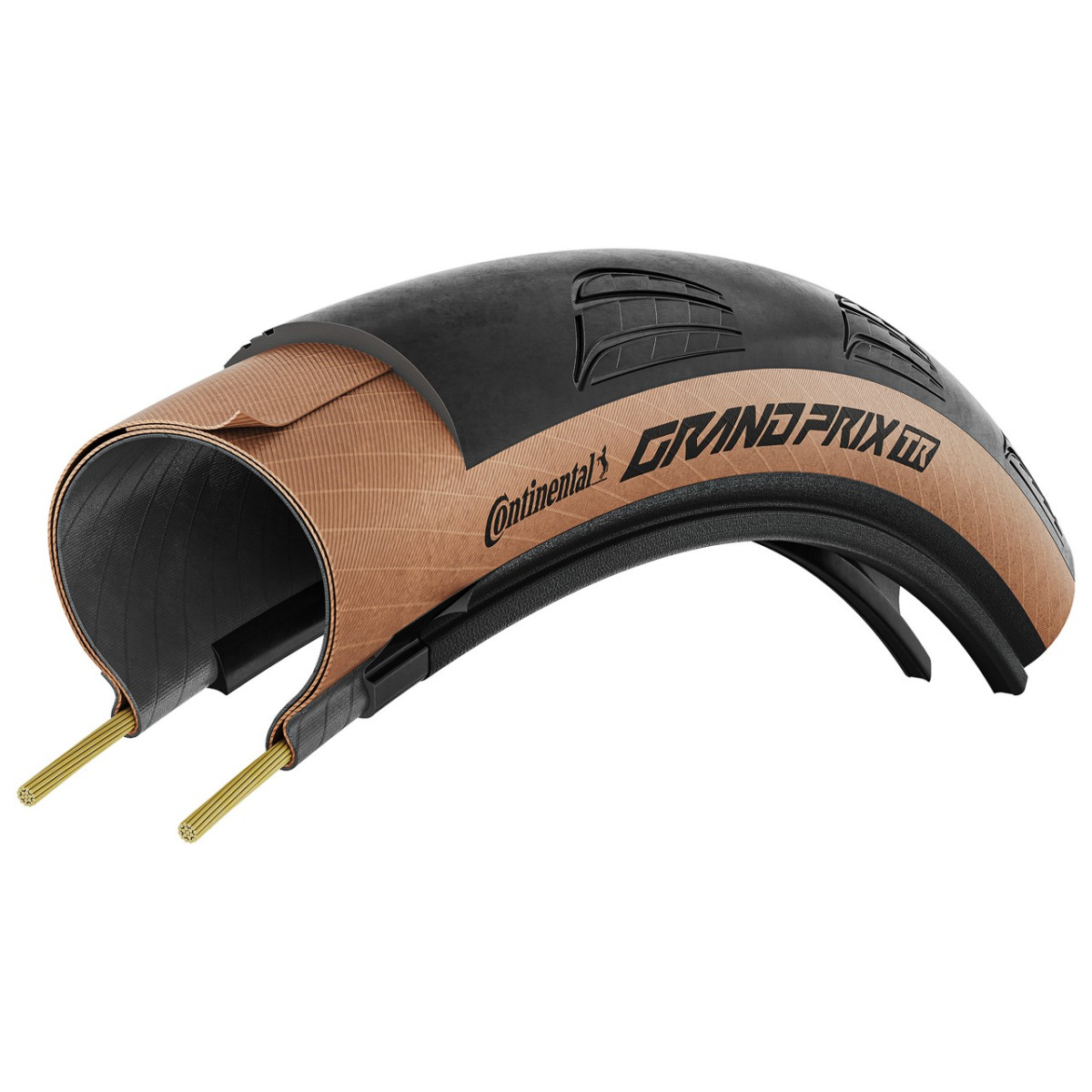 Continental Grand Prix TR 28" salokāmā riepa | Black - Transparent