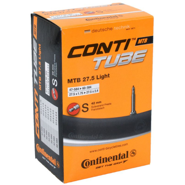 Continental MTB 27,5" Light kamera | SV 42mm | 47/60-584 Continental MTB 27,5" Light kamera | SV 42mm | 47/60-584
